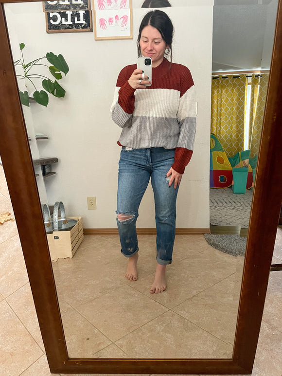 Macy Block Sweater